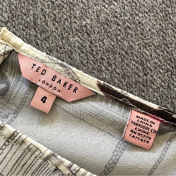 Ted Baker Bird Cage Sleeveless Blouse Top Medium - Picture 3 of 8